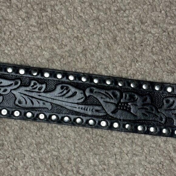 Express Studded Leather Belt Western Cowgirl Cowboy style - Picture 12 of 16